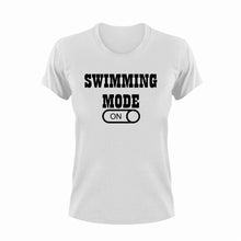 Load image into Gallery viewer, Swimming Mode ON T-ShirtLadies, Mens, Mode On, sport, swim, swimmer, swimming, Unisex, vacation
