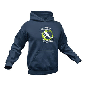 The Voices In My Head Are Telling Me To Play Tennis Hoodie Birthday Gift Idea or Christmas Present