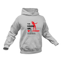 Load image into Gallery viewer, This Hawaii Girl Loves Surfing Hoodie - Best Birthday Gift or Christmas Present
