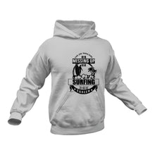 Load image into Gallery viewer, This job thing sure is messing up my surfing career in black Hoodie - Best Birthday Gift or Christmas Present
