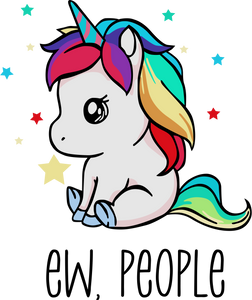 Unicorn Ew People Hoodie Birthday Gift Idea or Christmas Present