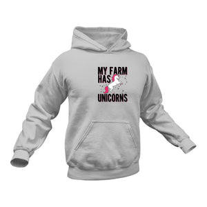 Unicorns Farm Hoodie Birthday Gift Idea or Christmas Present