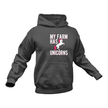 Load image into Gallery viewer, Unicorns Farm Hoodie Birthday Gift Idea or Christmas Present

