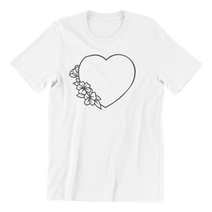 Heart with flowers Tshirt