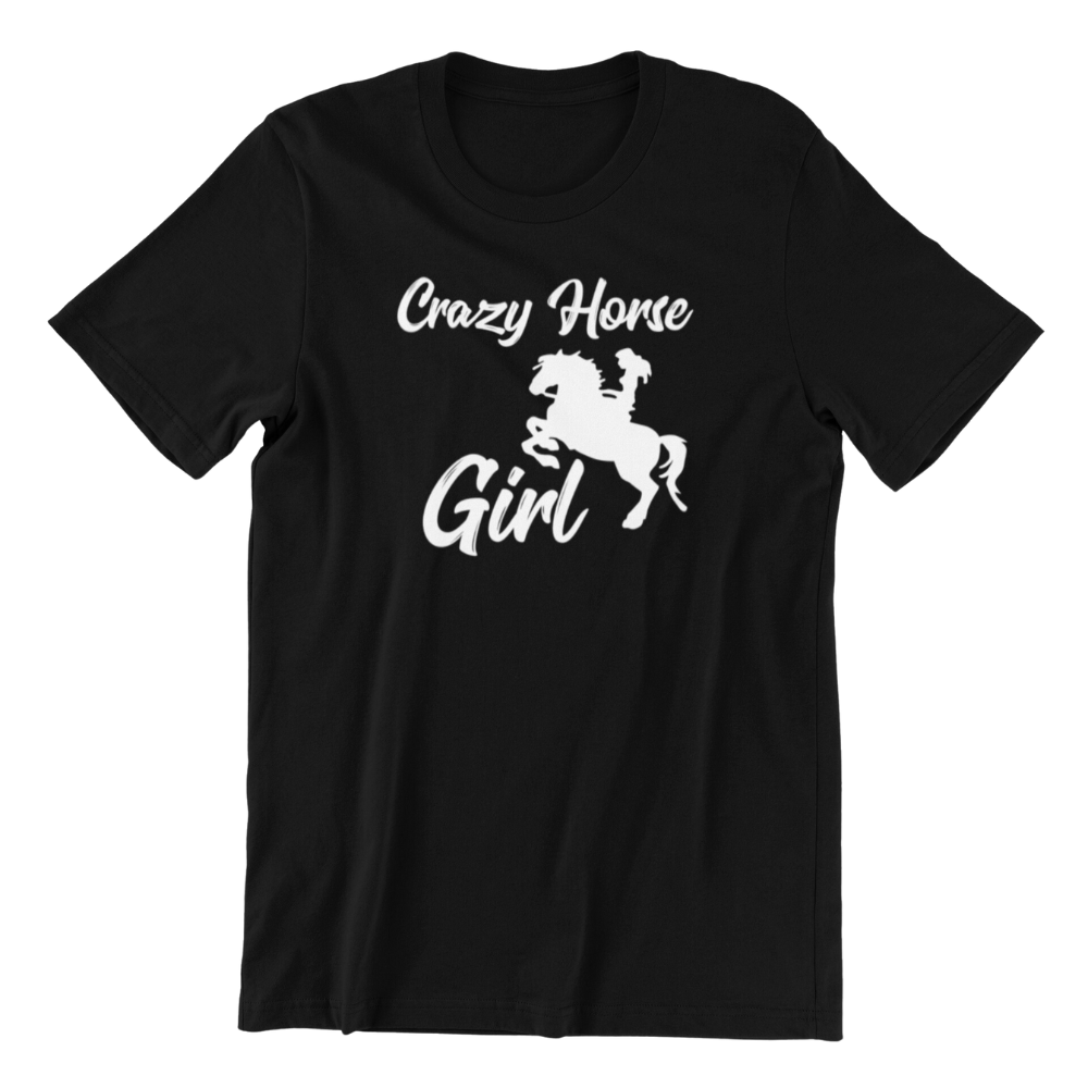 crazy horse girl T-shirt