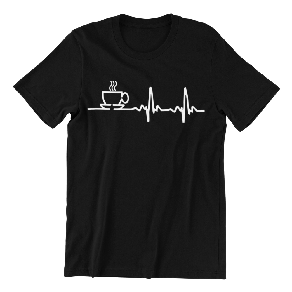 Coffee heartbeat T-shirt 2