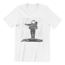 Load image into Gallery viewer, Astronaut on Moon Hiking to Earth Tshirt
