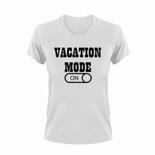 Load image into Gallery viewer, Vacation Mode ON T-ShirtAdventure, Ladies, Mens, Mode On, sea, Unisex, vacation

