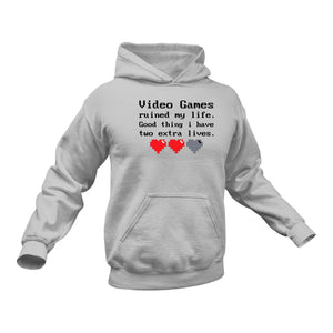 Videogames Ruined My Life Funny Hoodie