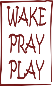 Wake Pray Play Christian Hoodie - Birthday Gift or Christmas Present Idea