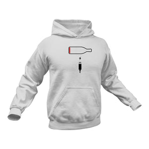 Wine Charger Hoodie Birthday Gift Idea or Christmas Present