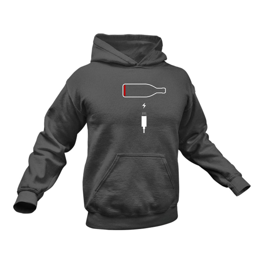 Wine Charger Hoodie Birthday Gift Idea or Christmas Present