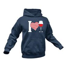 Load image into Gallery viewer, I Love Wine Hoodie - Funny Gift Idea
