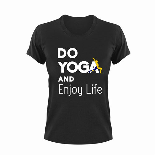 Do yoga and enjoy life T-Shirthappiness, happy, Ladies, life, Mens, Unisex, yoga