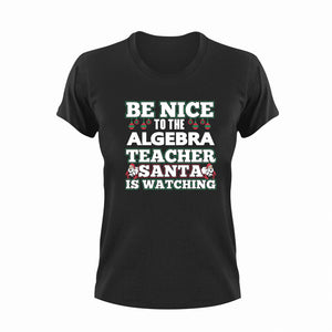 Be Nice To The Algebra Teacher T-Shirtalgebra, be nice, Ladies, math, Mens, school, teacher, teaching, Unisex
