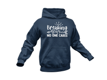 Load image into Gallery viewer, Breaking News No One Cares Hoodie
