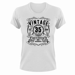 Vintage 35 Years Old 1989 Birthday T-Shirt
