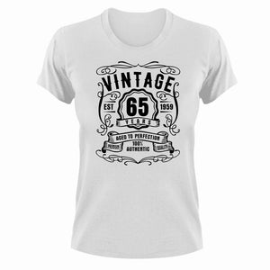 Vintage 65 Years Old 1959 Birthday T-Shirt