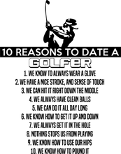 Load image into Gallery viewer, 10 Reasons To Date A Golfer Hoodie

