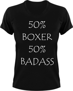 Badass Boxer T-Shirt50% 50%, badass, boxer, boxing, Ladies, Mens, sport, Unisex