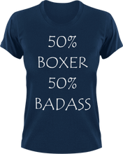 Load image into Gallery viewer, Badass Boxer T-Shirt50% 50%, badass, boxer, boxing, Ladies, Mens, sport, Unisex
