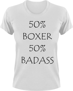 Badass Boxer T-Shirt50% 50%, badass, boxer, boxing, Ladies, Mens, sport, Unisex