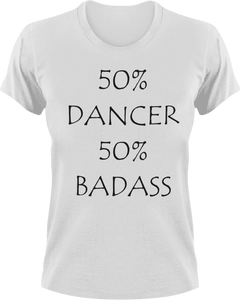 Badass Dancer T-Shirt50% 50%, badass, Belly dancing, dance, Dancer, dancing, Ladies, Mens, sport, Unisex