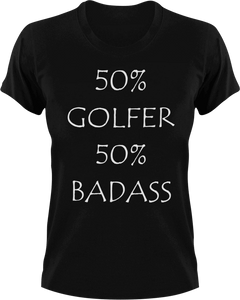 Badass Golfer T-Shirt50% 50%, badass, golf, golfer, Ladies, Mens, sport, Unisex