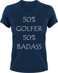 Badass Golfer T-Shirt50% 50%, badass, golf, golfer, Ladies, Mens, sport, Unisex