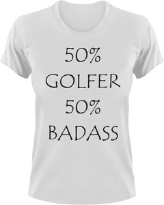 Badass Golfer T-Shirt50% 50%, badass, golf, golfer, Ladies, Mens, sport, Unisex