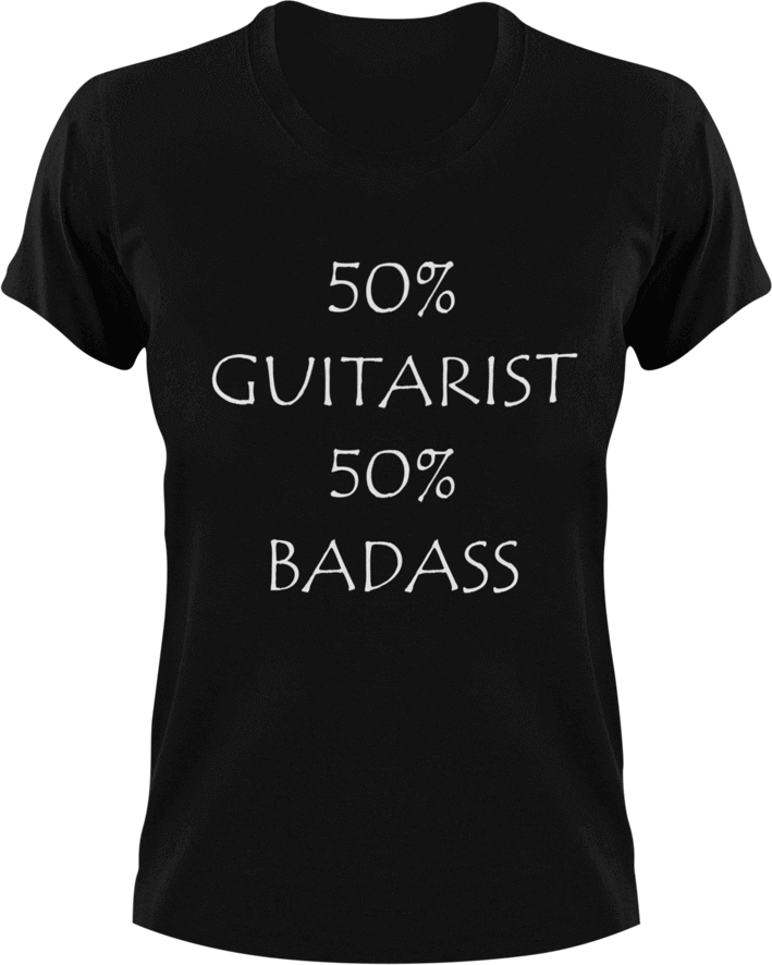 Badass Guitarist T-Shirt50% 50%, badass, country, guitar, Ladies, Mens, music, rock, Unisex