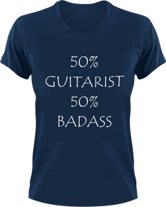 Badass Guitarist T-Shirt50% 50%, badass, country, guitar, Ladies, Mens, music, rock, Unisex
