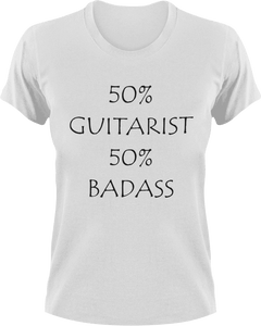 Badass Guitarist T-Shirt50% 50%, badass, country, guitar, Ladies, Mens, music, rock, Unisex