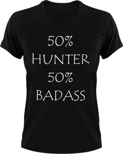 Badass Hunter T-Shirt50% 50%, Adventure, badass, camping, hunt, hunter, hunting, job, Ladies, Mens, sport, Unisex