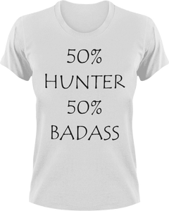 Badass Hunter T-Shirt50% 50%, Adventure, badass, camping, hunt, hunter, hunting, job, Ladies, Mens, sport, Unisex