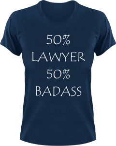 Badass Lawyer T-Shirt50% 50%, badass, job, Ladies, law, lawyer, Mens, Unisex