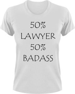 Badass Lawyer T-Shirt50% 50%, badass, job, Ladies, law, lawyer, Mens, Unisex