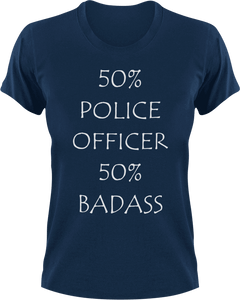 Badass Police Officer T-Shirt50% 50%, badass, job, Ladies, Mens, police, Police Dog, Police Officer, Unisex