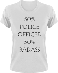 Badass Police Officer T-Shirt50% 50%, badass, job, Ladies, Mens, police, Police Dog, Police Officer, Unisex