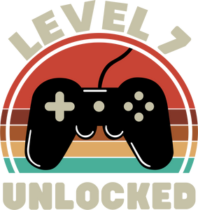 Level 7 unlocked Birthday T-shirtbirthday, boy, gamer, girl, kids, neice, nephew