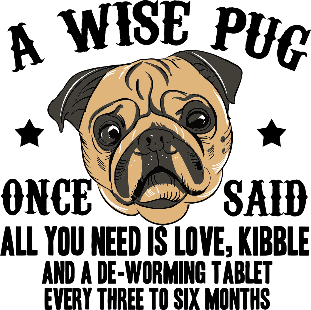 A wise pug T-Shirtanimals, dog, Ladies, Mens, pets, Pug, Unisex