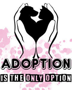 ADOPTION T-ShirtAdopt, animals, dog, hearts, Ladies, Mens, pets, Unisex