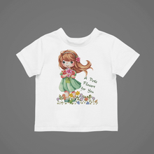 Load image into Gallery viewer, A Posie Flowers For You Kids T-Shirtboy, dog, dyzynu, girl, kids, neice, nephew
