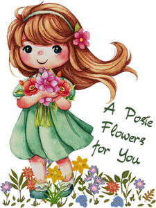A Posie Flowers For You Kids T-Shirtboy, dog, dyzynu, girl, kids, neice, nephew