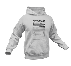 Accountant Nutrition Facts Funny Hoodie