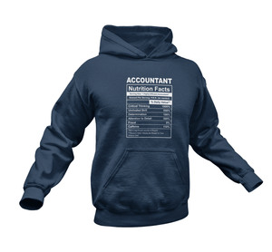 Accountant Nutrition Facts Funny Hoodie