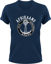 Load image into Gallery viewer, Afrikaans 100% Eg Gewaarborg Afrikaans T-Shirtafrikaans, Ladies, Mens, Unisex, windmill, windpomp
