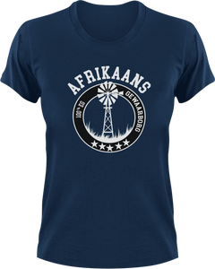 Afrikaans 100% Eg Gewaarborg Afrikaans T-Shirtafrikaans, Ladies, Mens, Unisex, windmill, windpomp