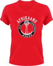 Load image into Gallery viewer, Afrikaans 100% Eg Gewaarborg Afrikaans T-Shirtafrikaans, Ladies, Mens, Unisex, windmill, windpomp
