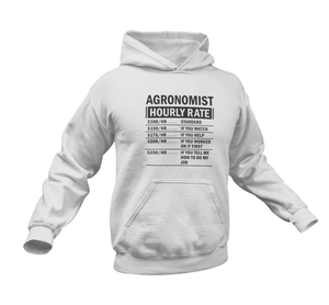 Agronomist Hourly Rate Funny Gift Idea for Hoodie